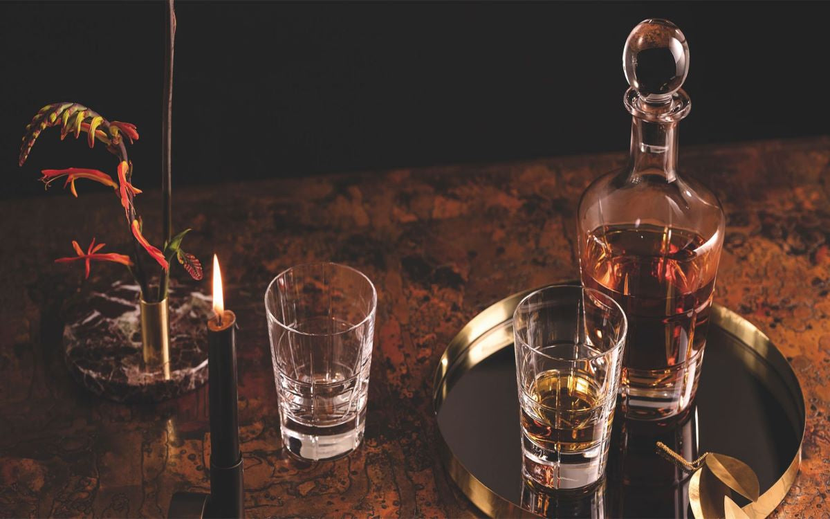 crystal whiskey glass