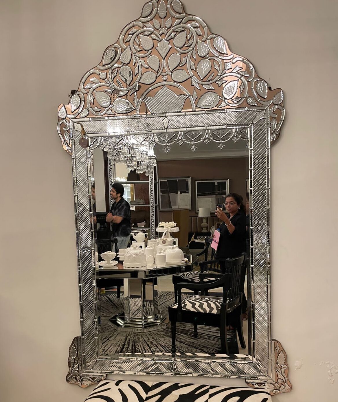 Florence Rose Gold Art Luxury Venetian Mirror