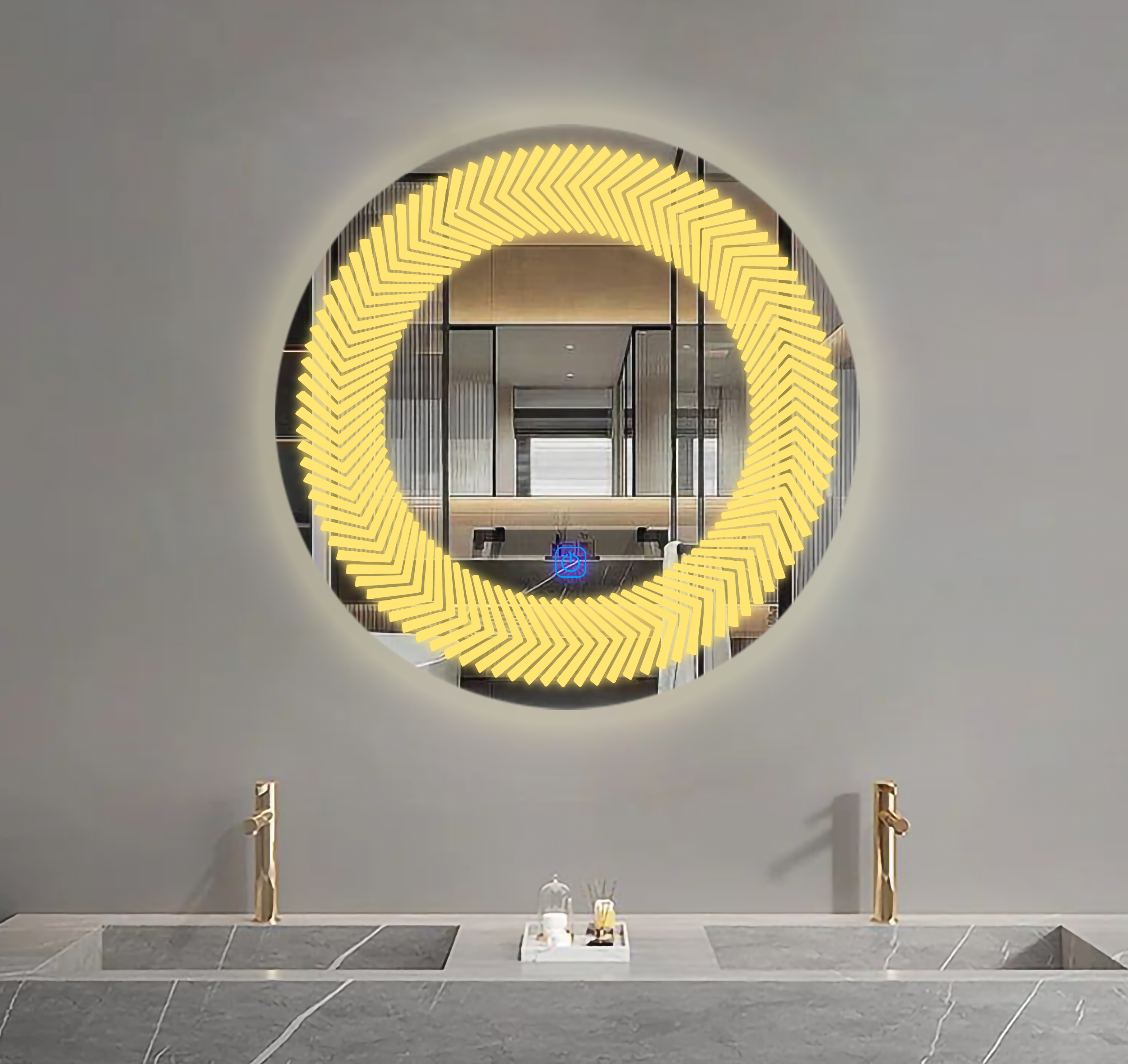 Kinsta Led Bathroom Mirror With Touch Sensor (3 Lights Integrated)