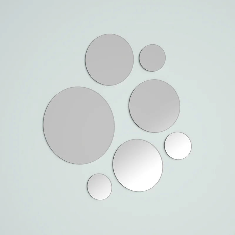 7 Piece Modern & Contemporary Frameless Mirror Set