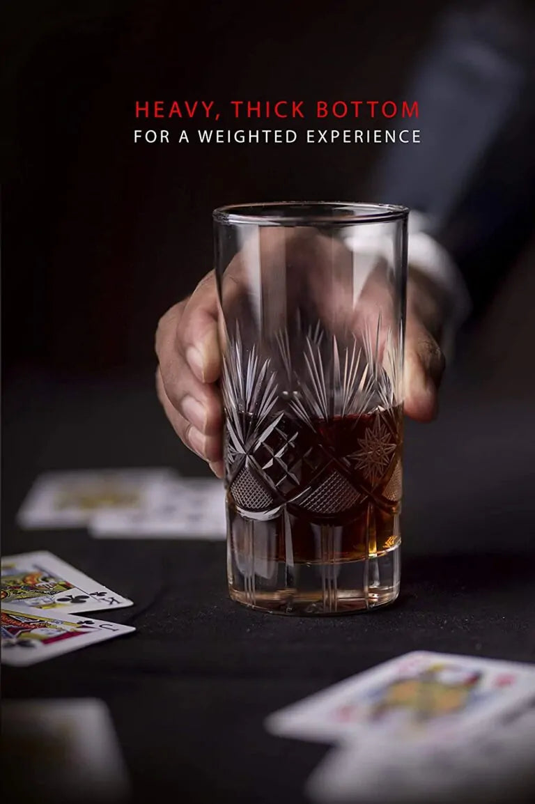 The Maxim Handcut Crystal Highball Glasses