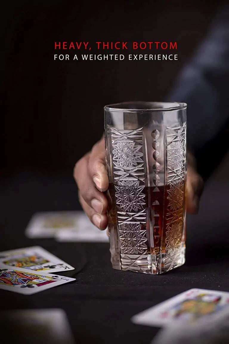 The Zaggy Cut Highball Glasses