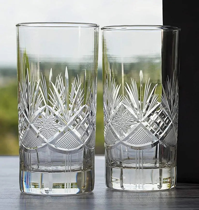 The Maxim Handcut Crystal Highball Glasses