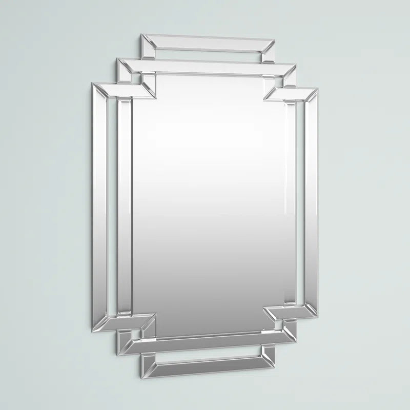 Alkire Asymmetrical Glass Wall Mirror