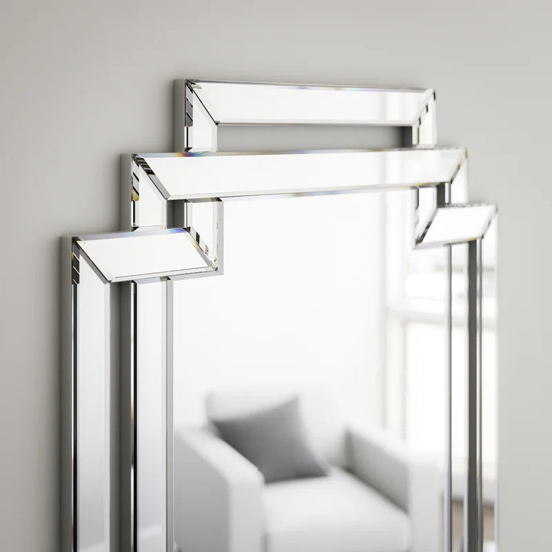 Alkire Asymmetrical Glass Wall Mirror