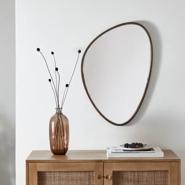 Ashton Asymmetrical Wall Mirror (Multiple Colors)