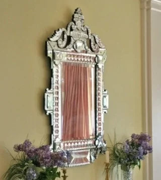 Block Venetian Mirror For Lobby Area