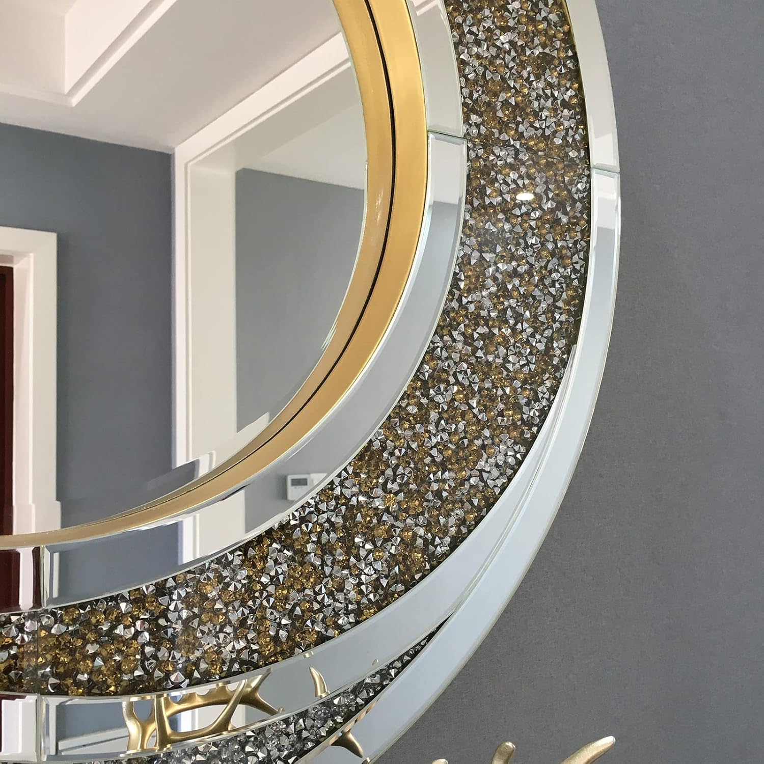 Eclipse Diamond Crush Wall Mirror