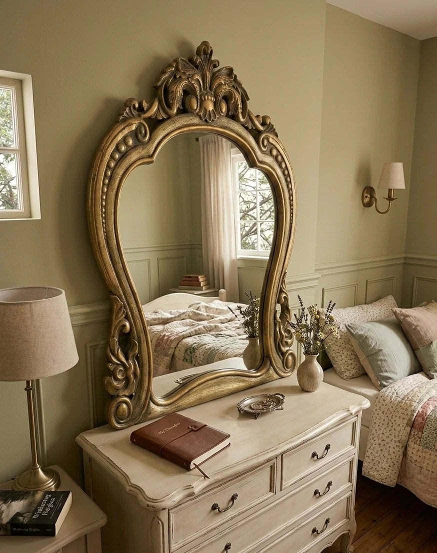 French Artisan Carved Mirror