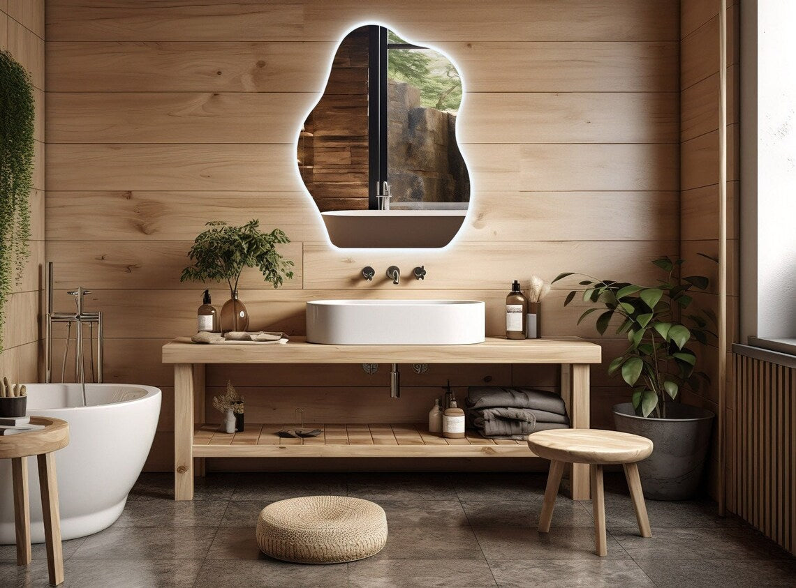 Irregular Backlit LED With Touch & Dimmable (3 Lights Integrated)