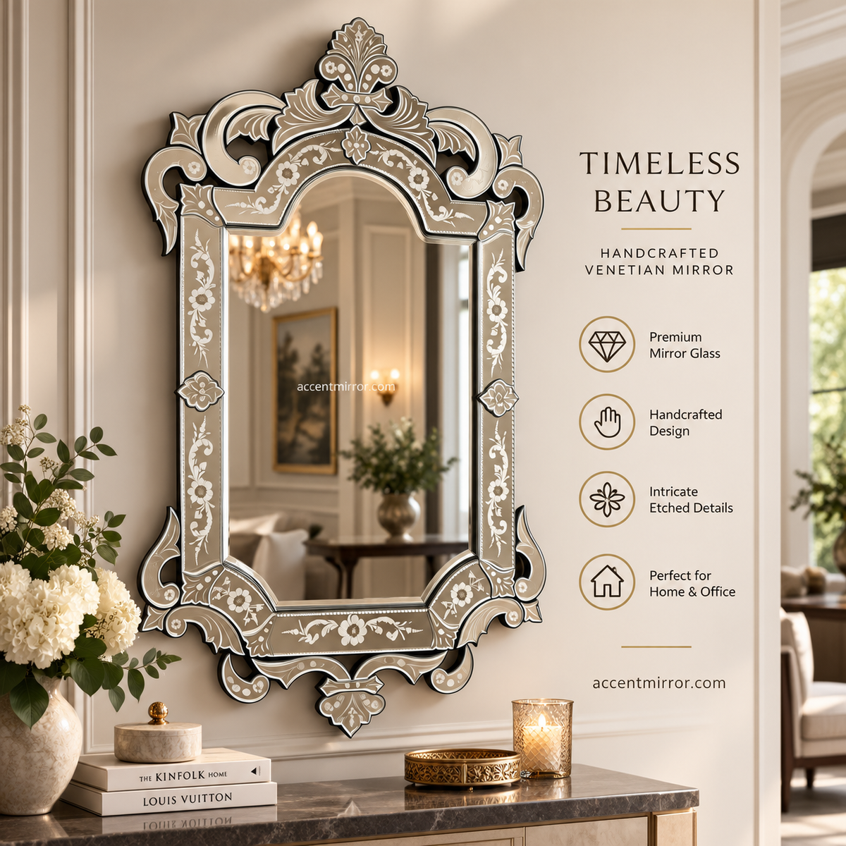 Milano Rectangular Venetian Mirror