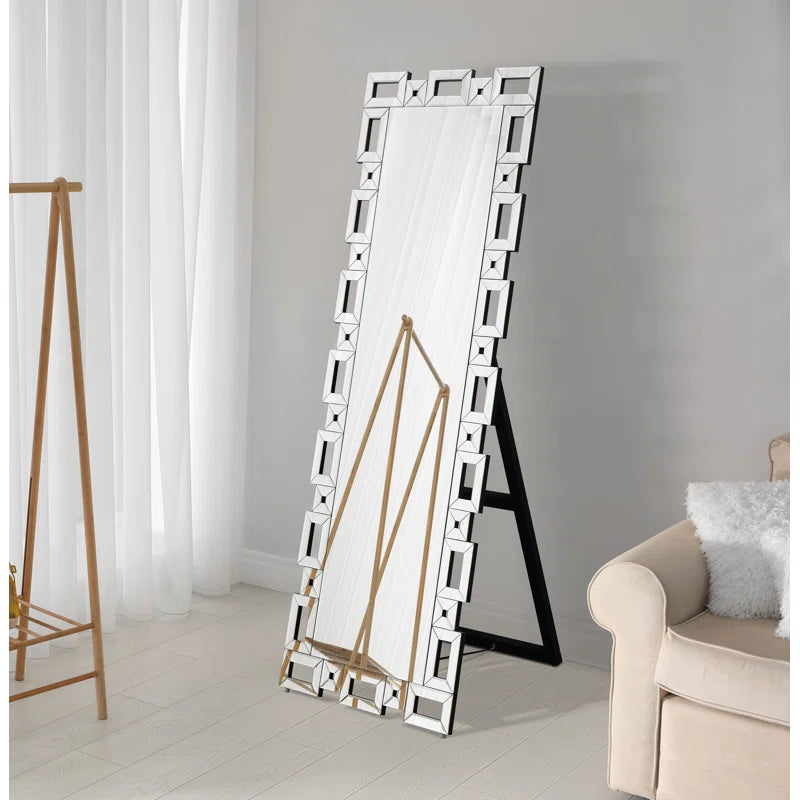 Modernise Strips Full Length Wall Accent Mirror