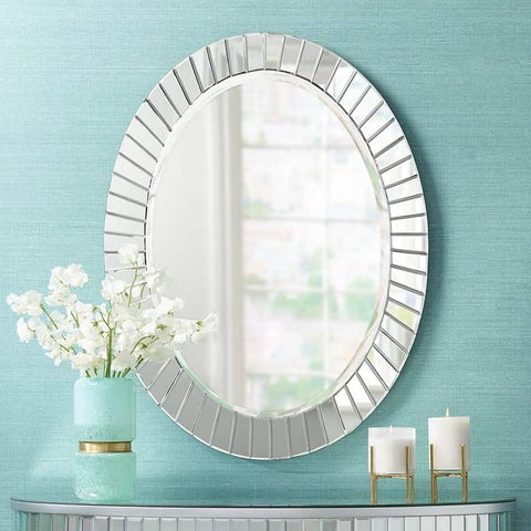 Oval Wall Cut Design Mirror