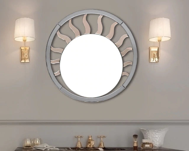 Rio Sunburst Modern Wall Mirror