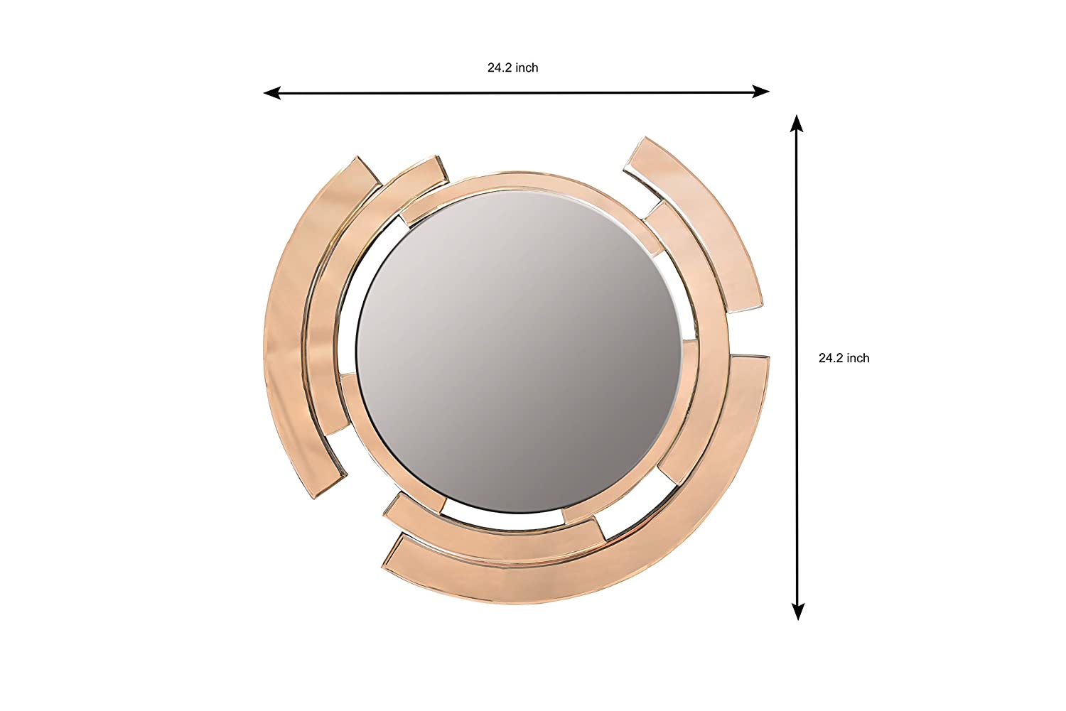 Rose Gold Eclipse Wall Mirror