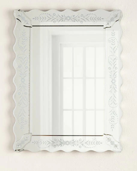 Waving Rectangle Venetian Mirror