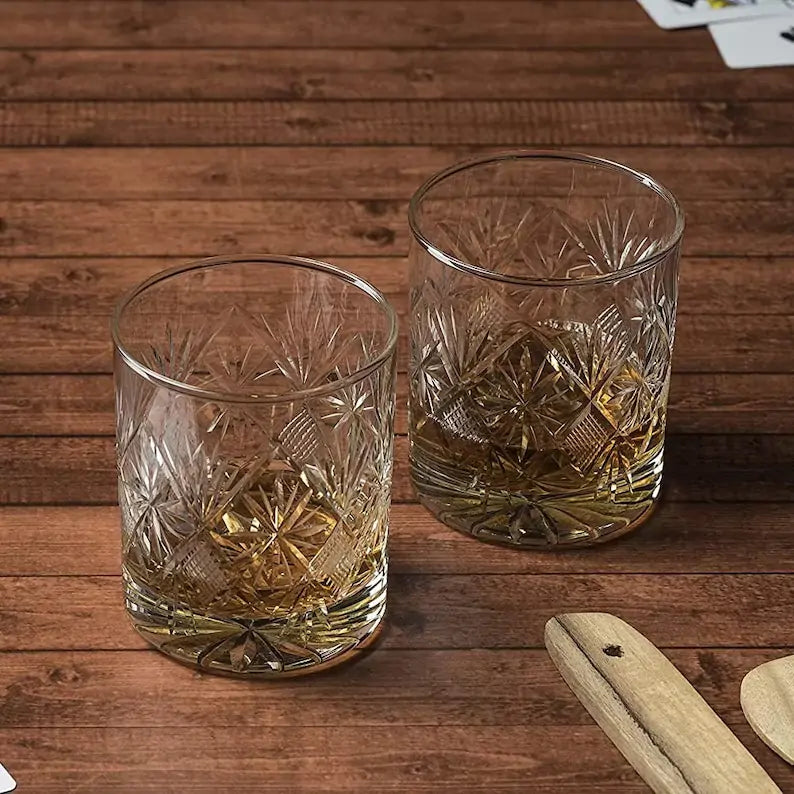 Perifly Italian Crystal Whiskey Glass