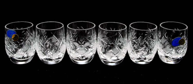 FRASSERA Handcut CRYSTAL WHISKEY GLASS