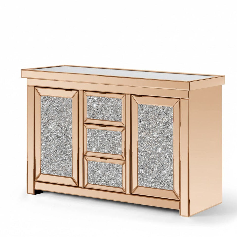 St DeCrass Diamond Crush Console Table (Exclusive on Accent Mirror)