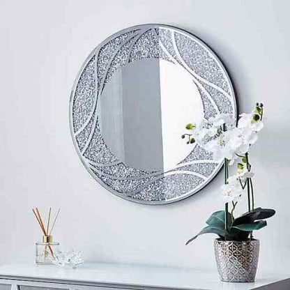 Accent Crystal Wash Basin Mirror for Bathroom