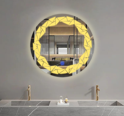 Melleroi Led Bathroom Mirror With Touch Sensor & Dimmable (3 Lights Integrated)