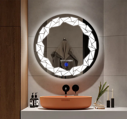 Melleroi Led Bathroom Mirror With Touch Sensor & Dimmable (3 Lights Integrated)