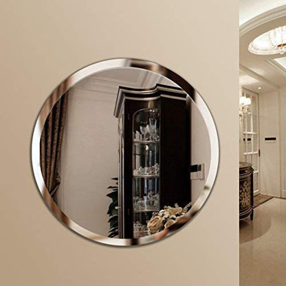 Accent Bevel Round Mirror