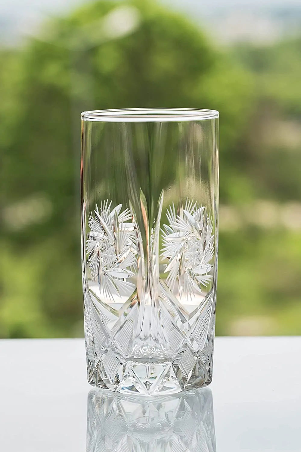 The Maren Handcut Highball Glass
