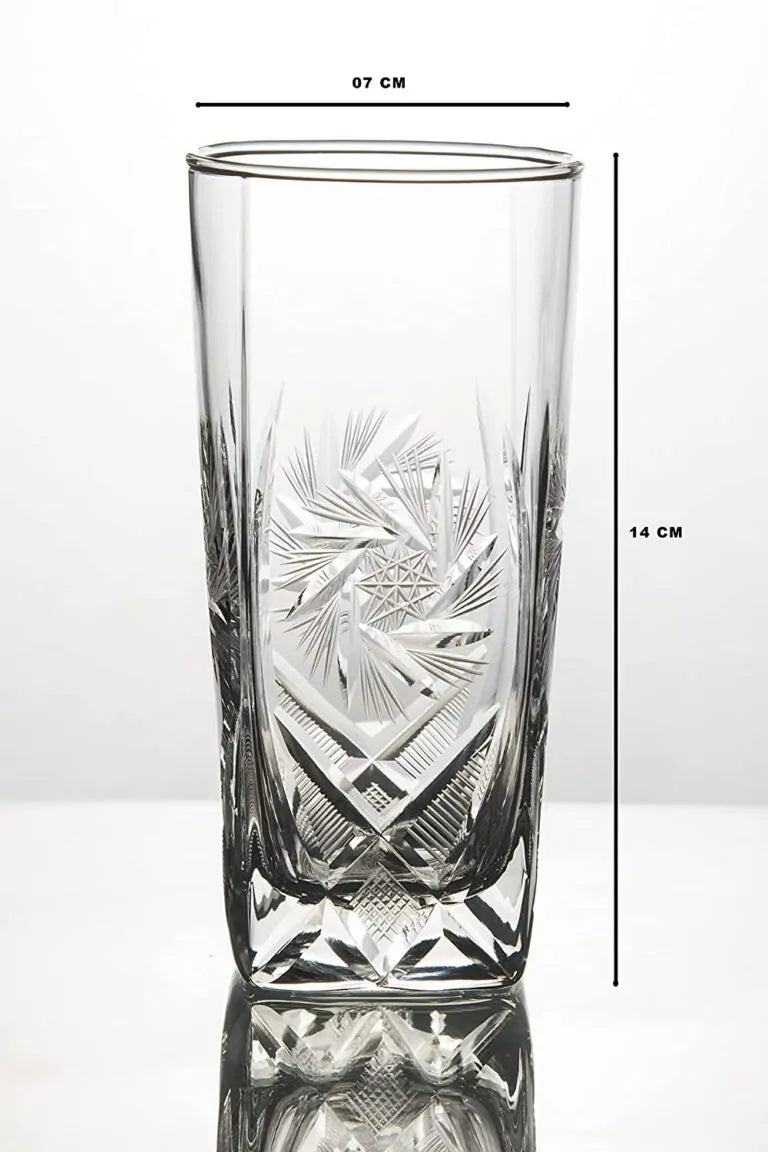 The Maren Handcut Highball Glass