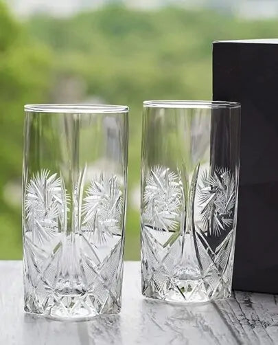 The Maren Handcut Highball Glass