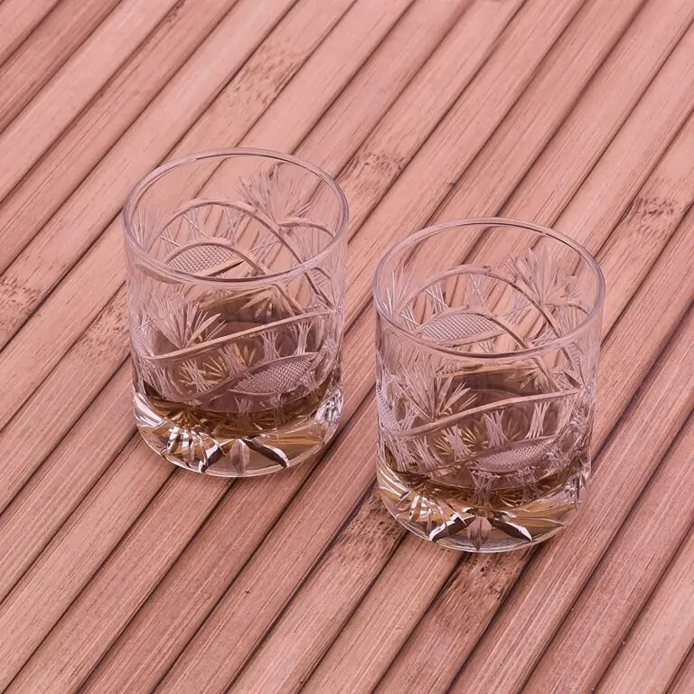 Italian Handcut Nude Crystal Whiskey Glass [LUXE]