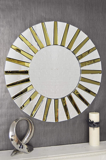 Accent Round Decorative Wall Modern Mirror