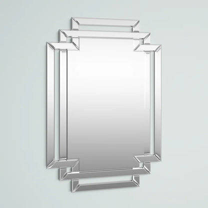 Alkire Asymmetrical Glass Wall Mirror