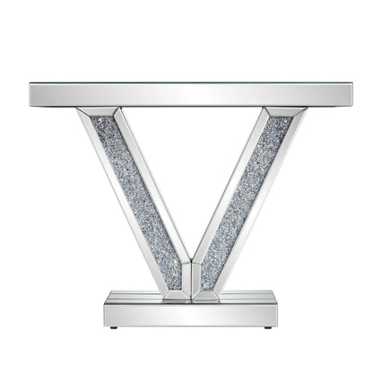 Felix Mirrored Diamond Crush Console Table