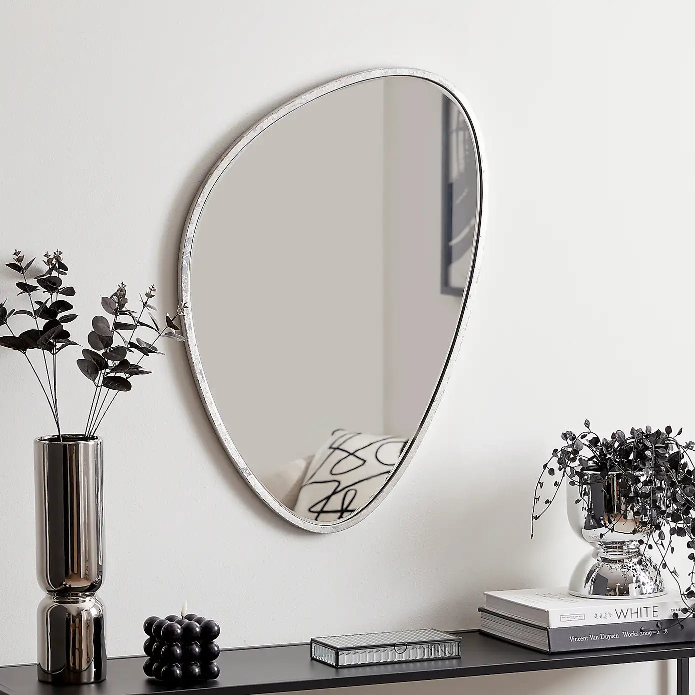 Ashton Asymmetrical Wall Mirror (Multiple Colors)