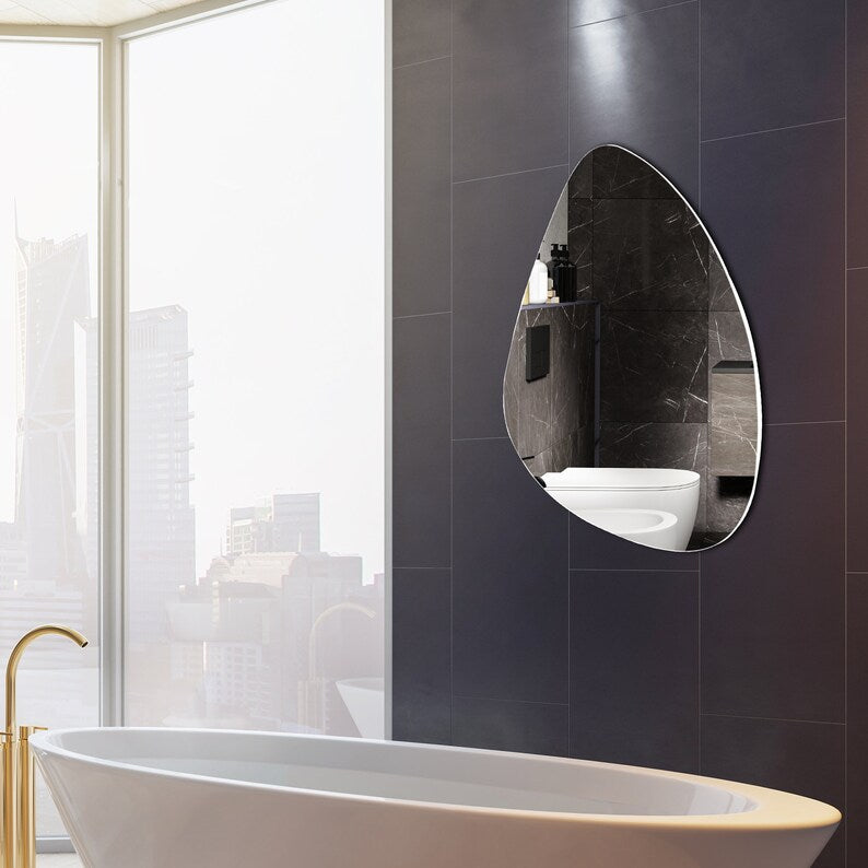 Assymetric Irregular Frameless Wall Mirror