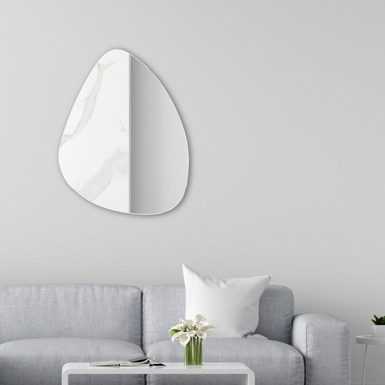 Assymetric Irregular Frameless Wall Mirror