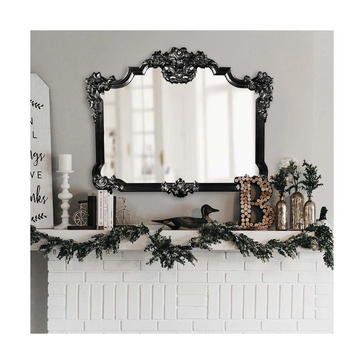 Astonia Wood Carved Wall Mirror