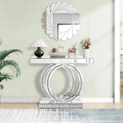 Astra Diamond Crush Console Table (Exclusive on Accent Mirror)