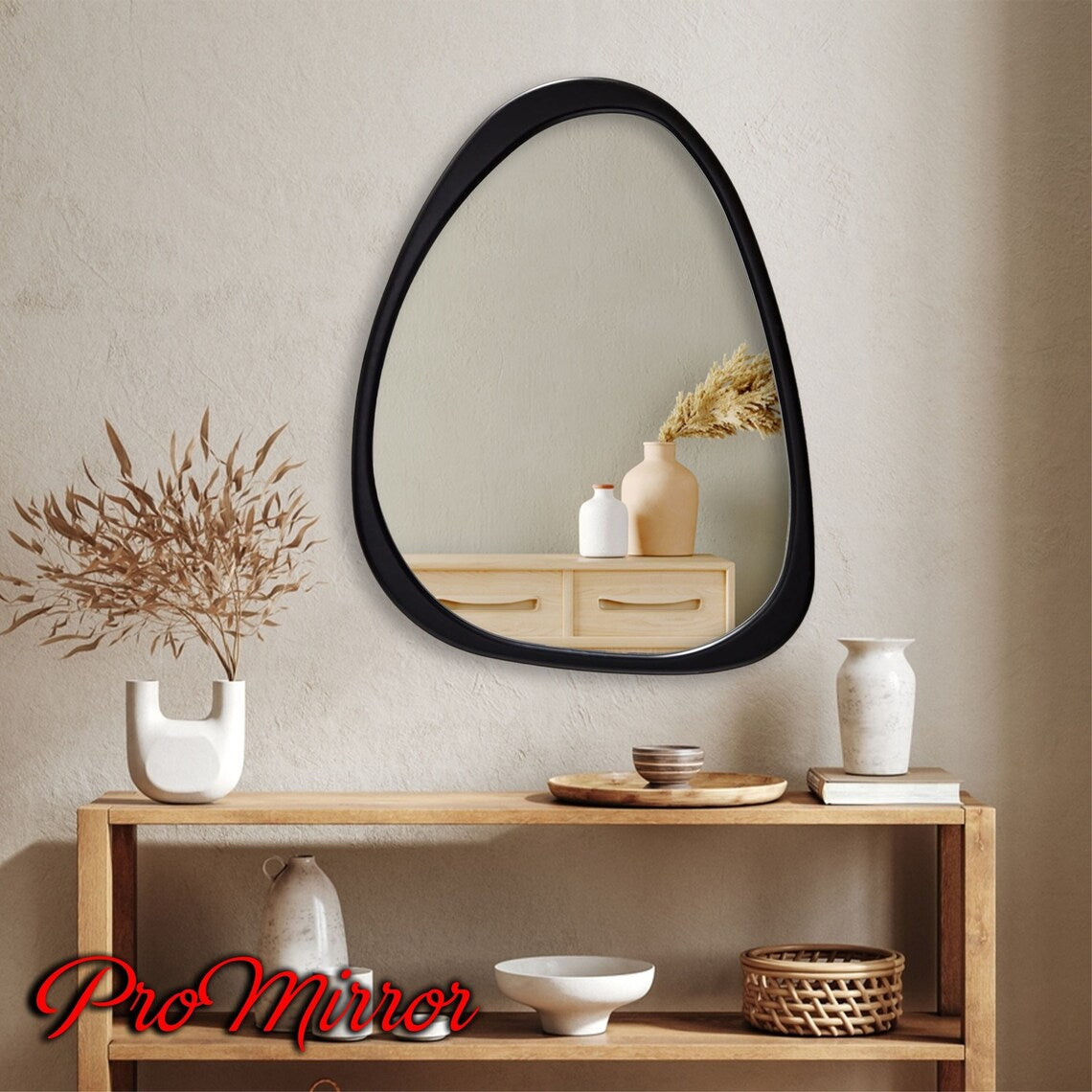 Asymmetrical Wall Mirror For Home Decor