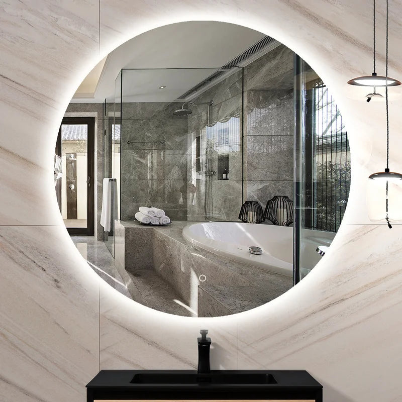 Backlit Round Led Bathroom Mirror (3 Lights Integrated)