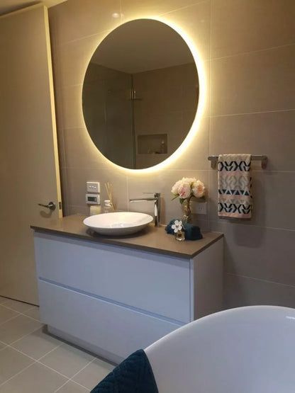 Backlit Round Led Bathroom Mirror (3 Lights Integrated)