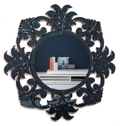 Black Tip Top Wall Mirror