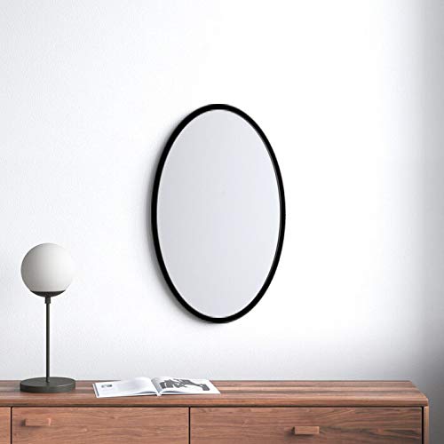 Black Oval Shape Mirror