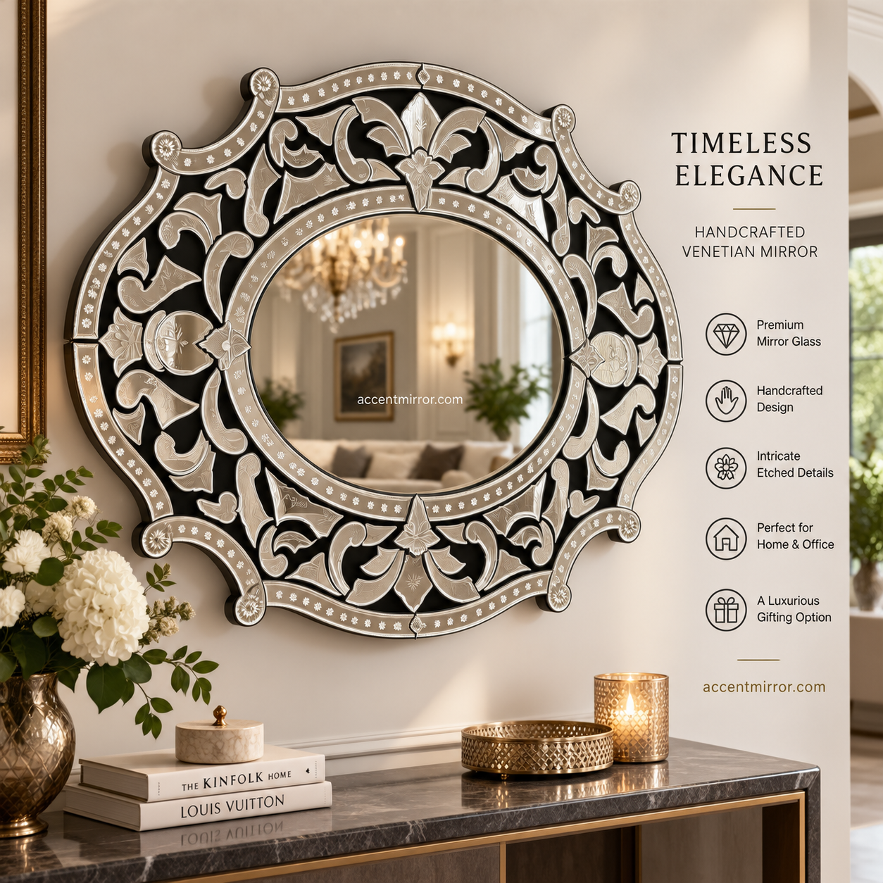 Copsicle Oval Venetian Mirror