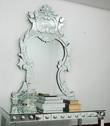 Black Crown Venetian Mirror