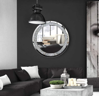 Crystal Wall Venetian Round Mirror