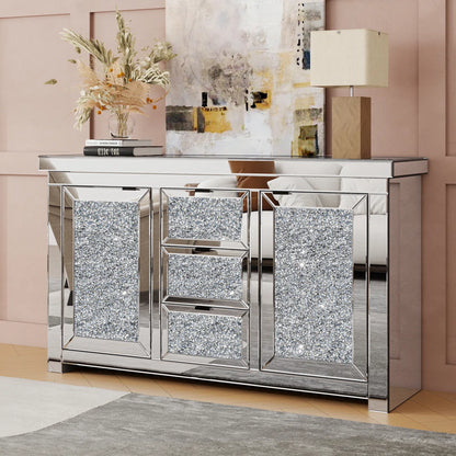 St DeCrass Diamond Crush Console Table (Exclusive on Accent Mirror)