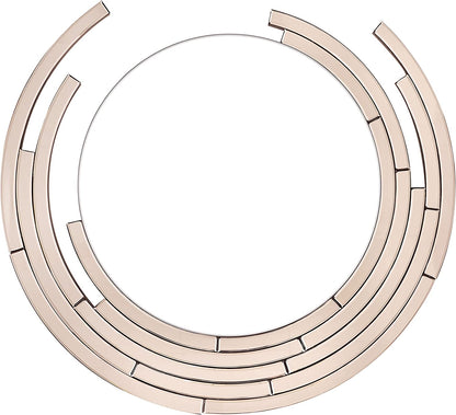 rose gold wash basin mirror