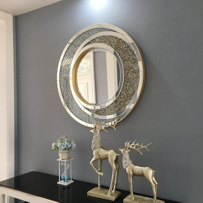 Eclipse Diamond Crush Wall Mirror